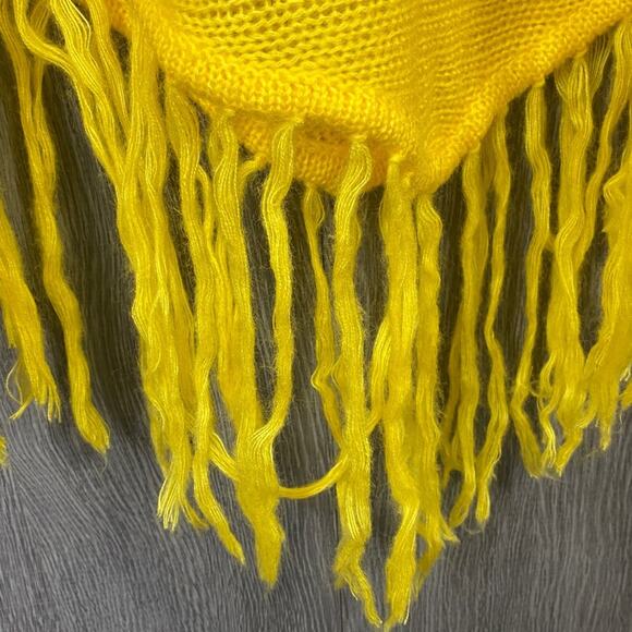 Wildfox White Label Rare Knit Smiley Face Hooded Poncho Women's Small - Picture 6 of 7